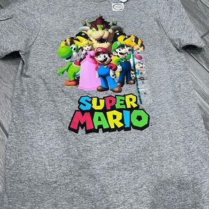 Nintendo Super Mario Multicolor Graphic Tee - Gray